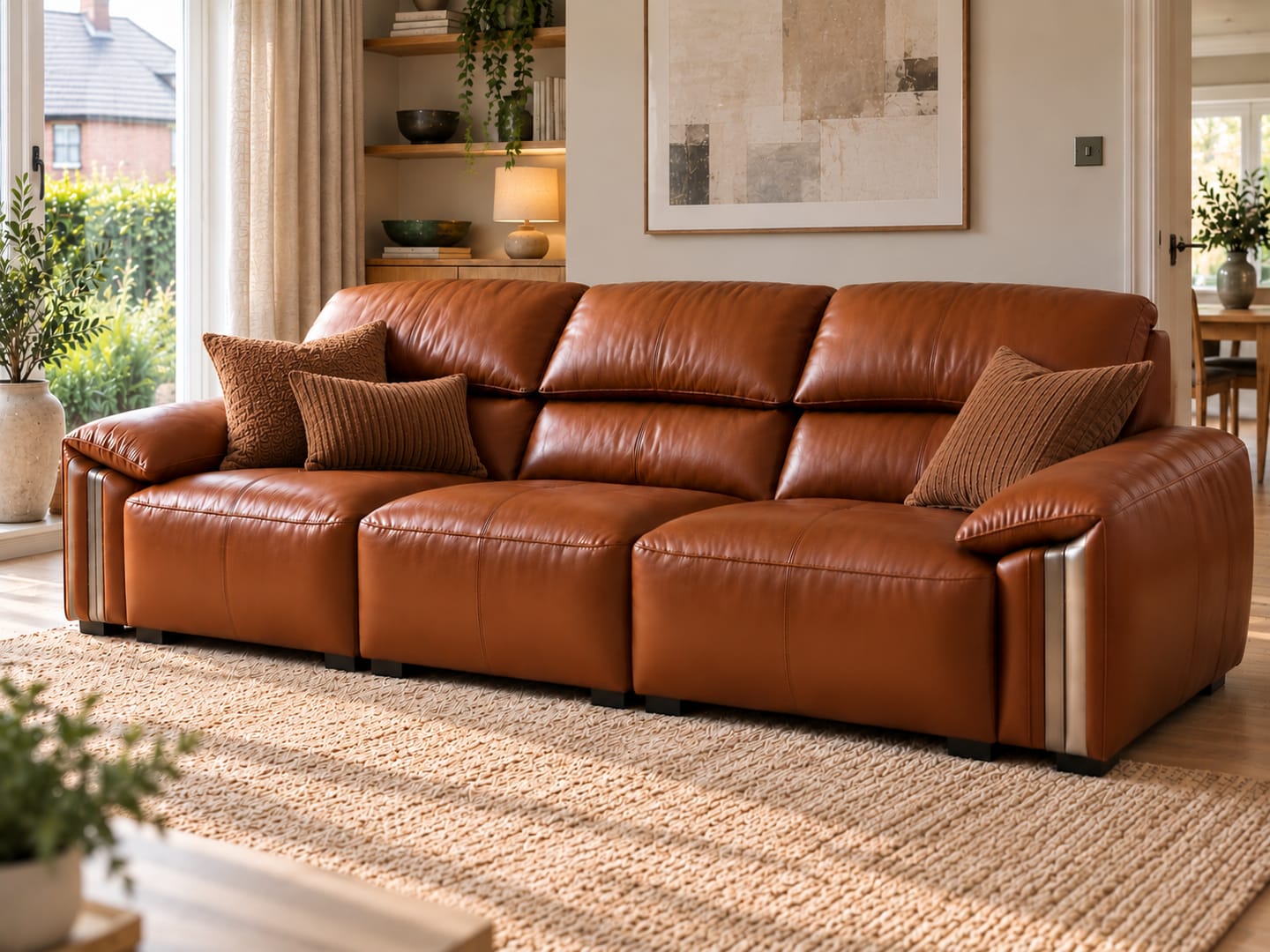 Customer photo review of Hartford 3-Seater Sofa (Brown)