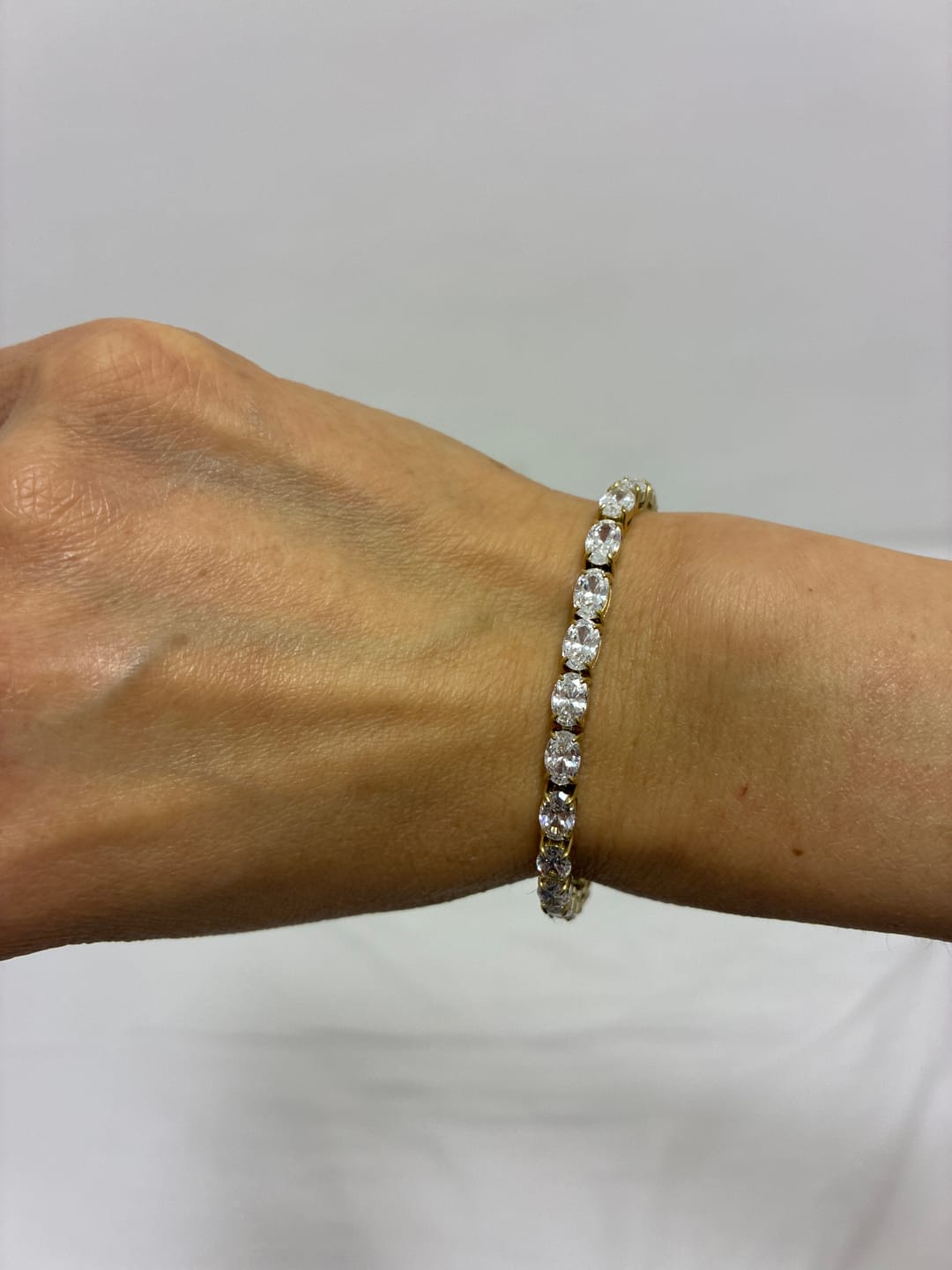 Customer photo review of Oval Tennis Bracelet