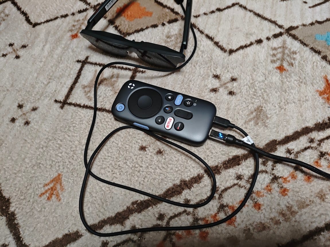 Customer photo review of RayNeo Pocket TV Pro