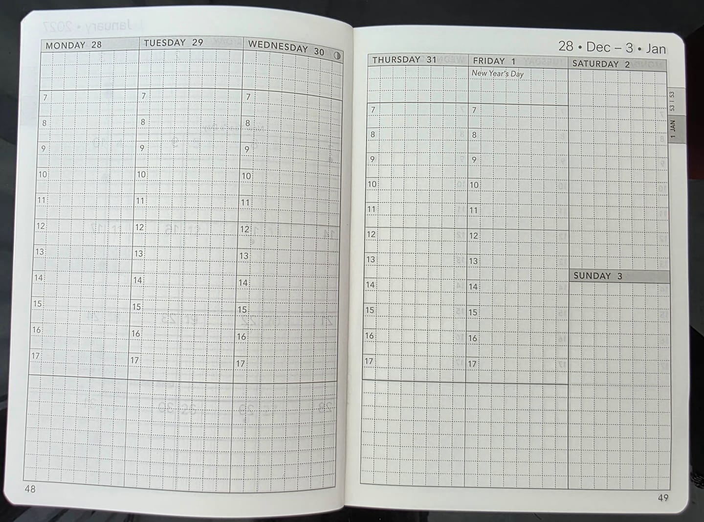 Customer photo review of PRE-ORDER | 2027 A6 Weekly Planner | Core | Stacked Weekends