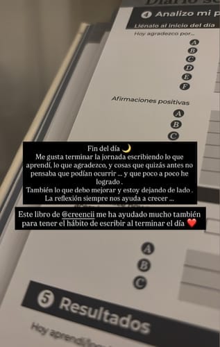 Customer photo review of Diario y planificador para lograr tus metas