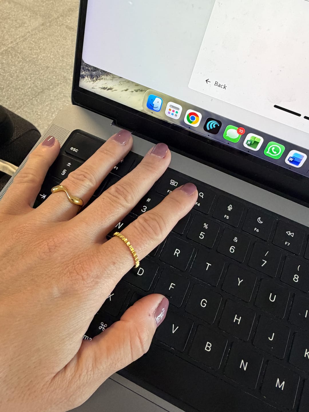 Customer photo review of Nora Gold Ring