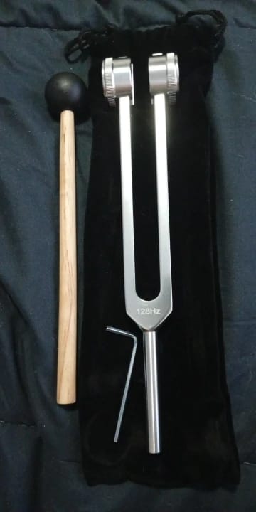 Customer photo review of Tanido — Diapasón 128 Hz para tu ritual de calma diaria