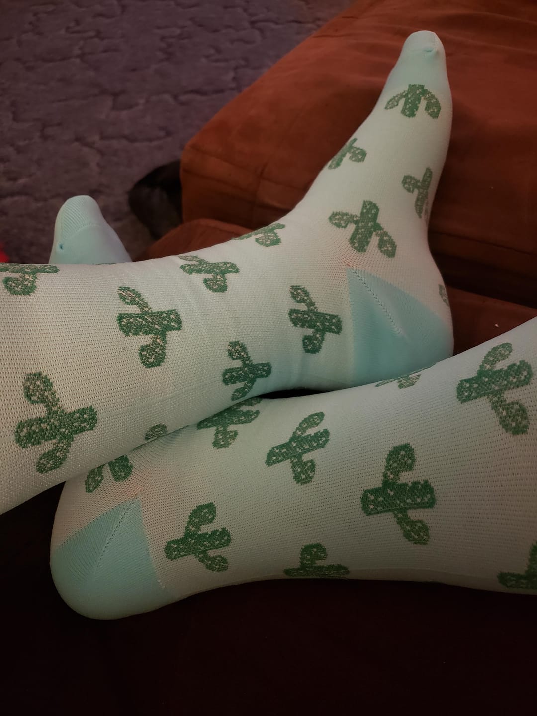 Customer photo review of Bamboo Nude Compression Socks