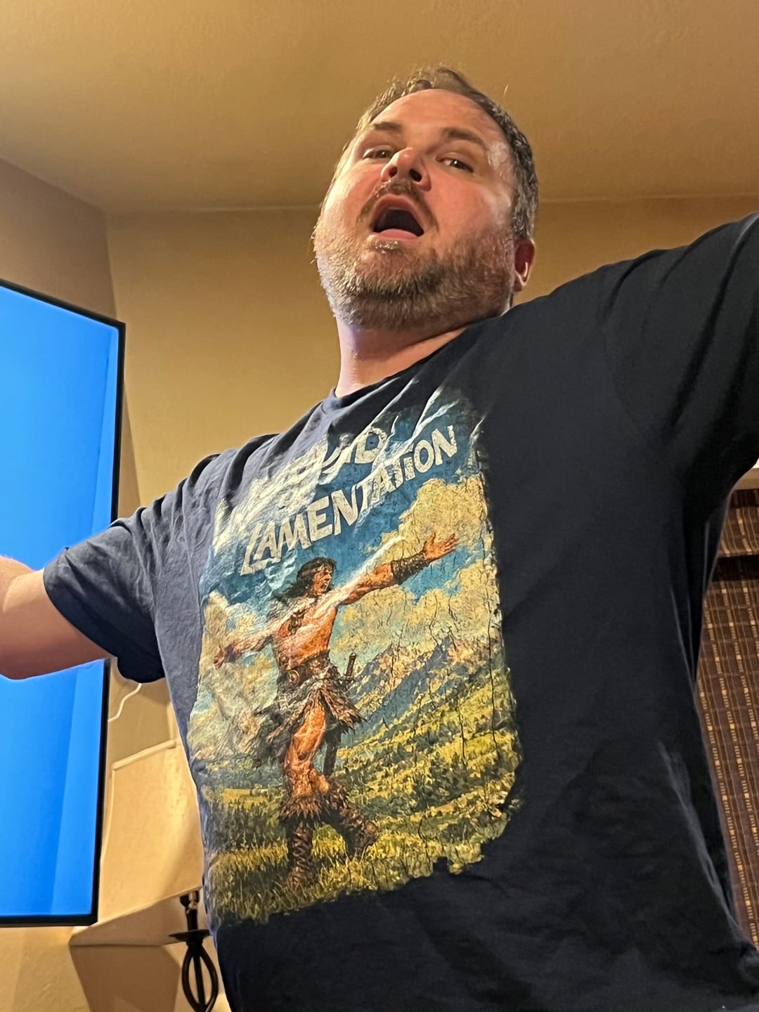 Customer photo review of The Sound of Lamentation T-Shirt