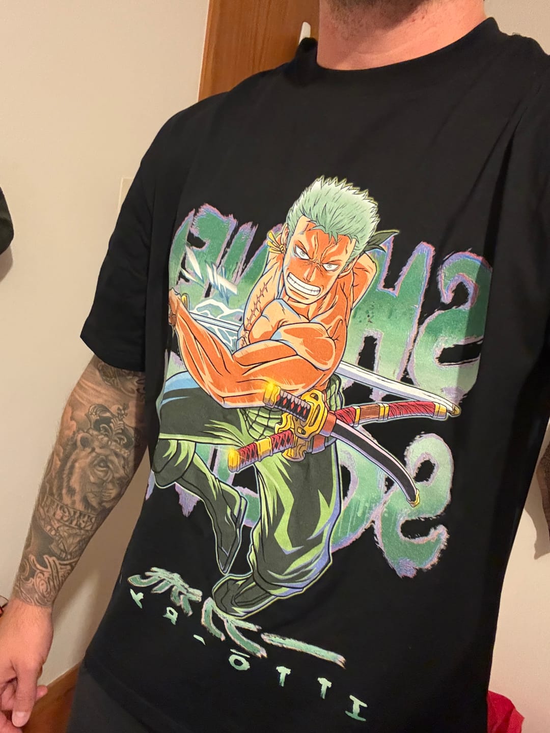 Customer photo review of 3 Sword Master Tee
