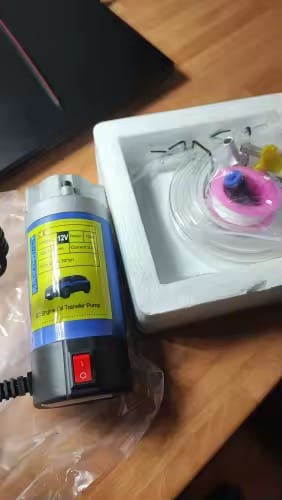 Customer photo review of FuelMover™ OilTransfer - Serva bilen utan oljekladdet!