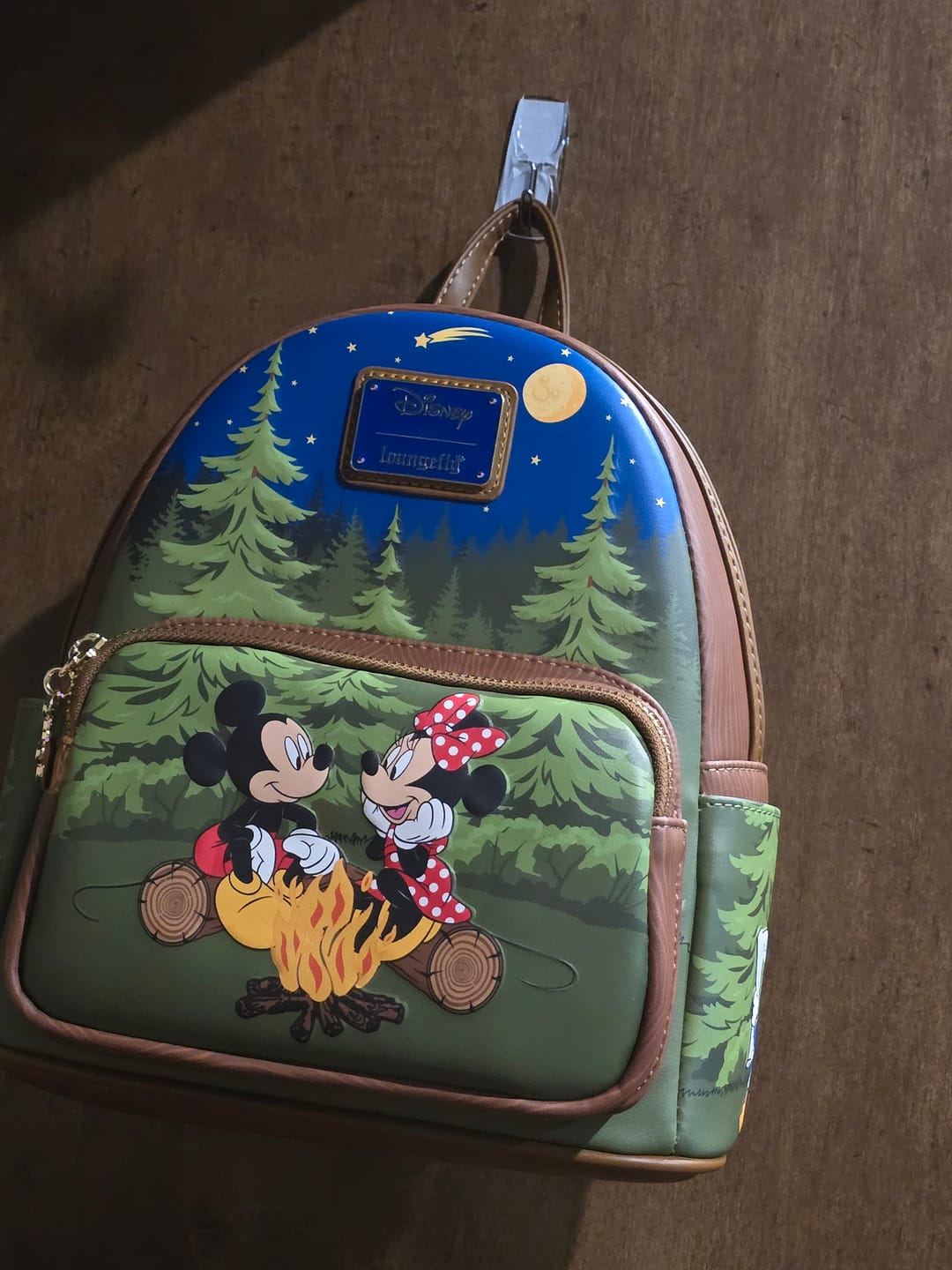 Customer photo review of Loungefly Mickey, Minnie, & Friends Camping Scene Mini Backpack | Exclusive