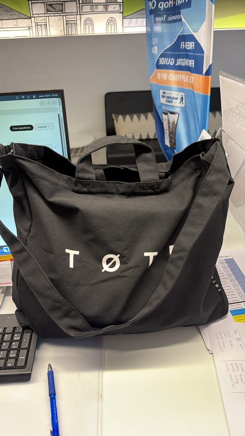 Customer photo review of Black TØTE Bag