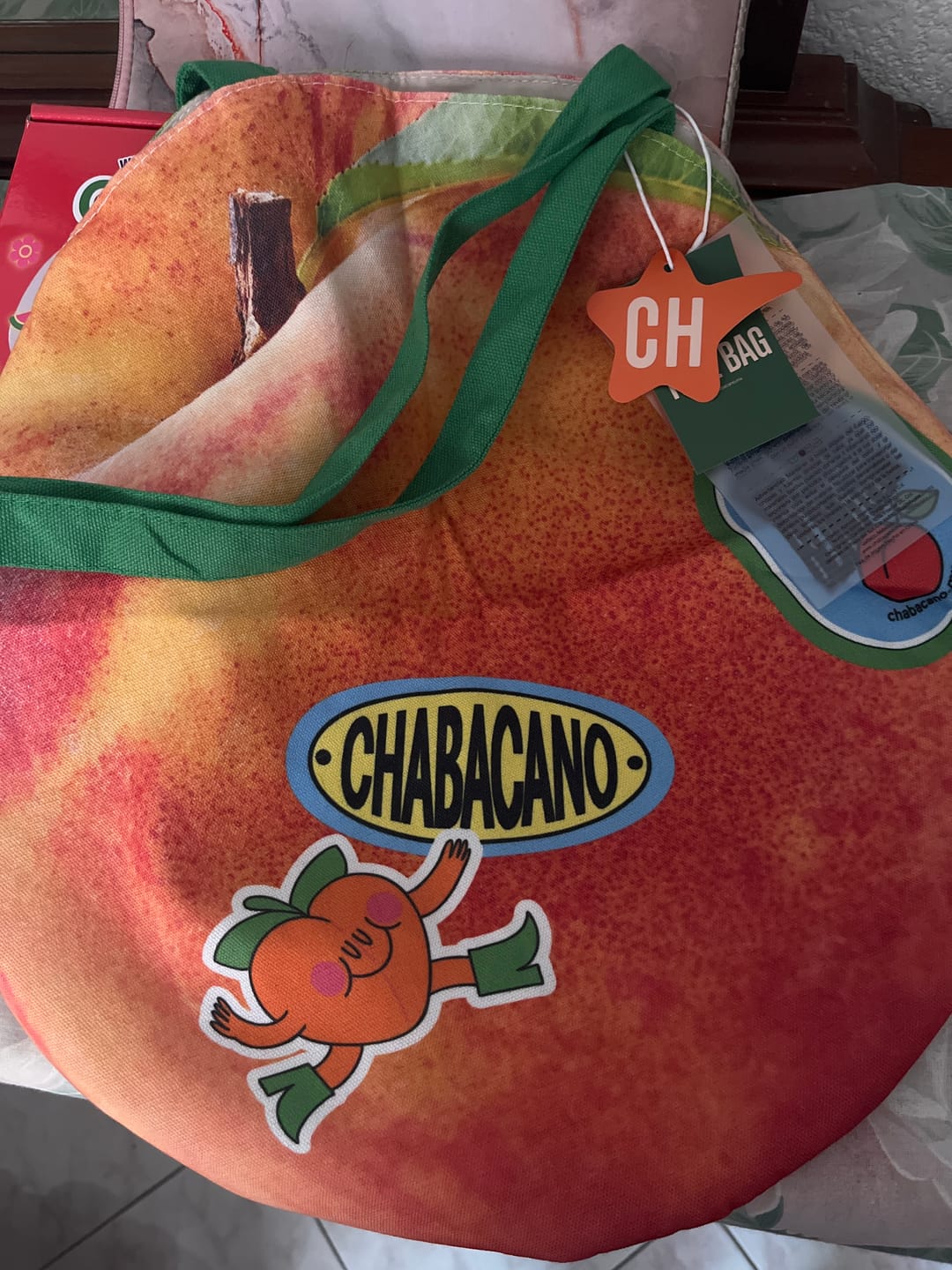 Customer photo review of The Apricot Bag