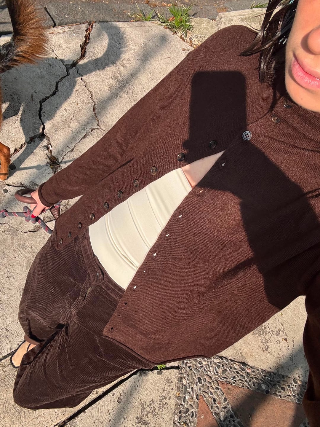 Customer photo review of Soft Knit High Neck cardigan