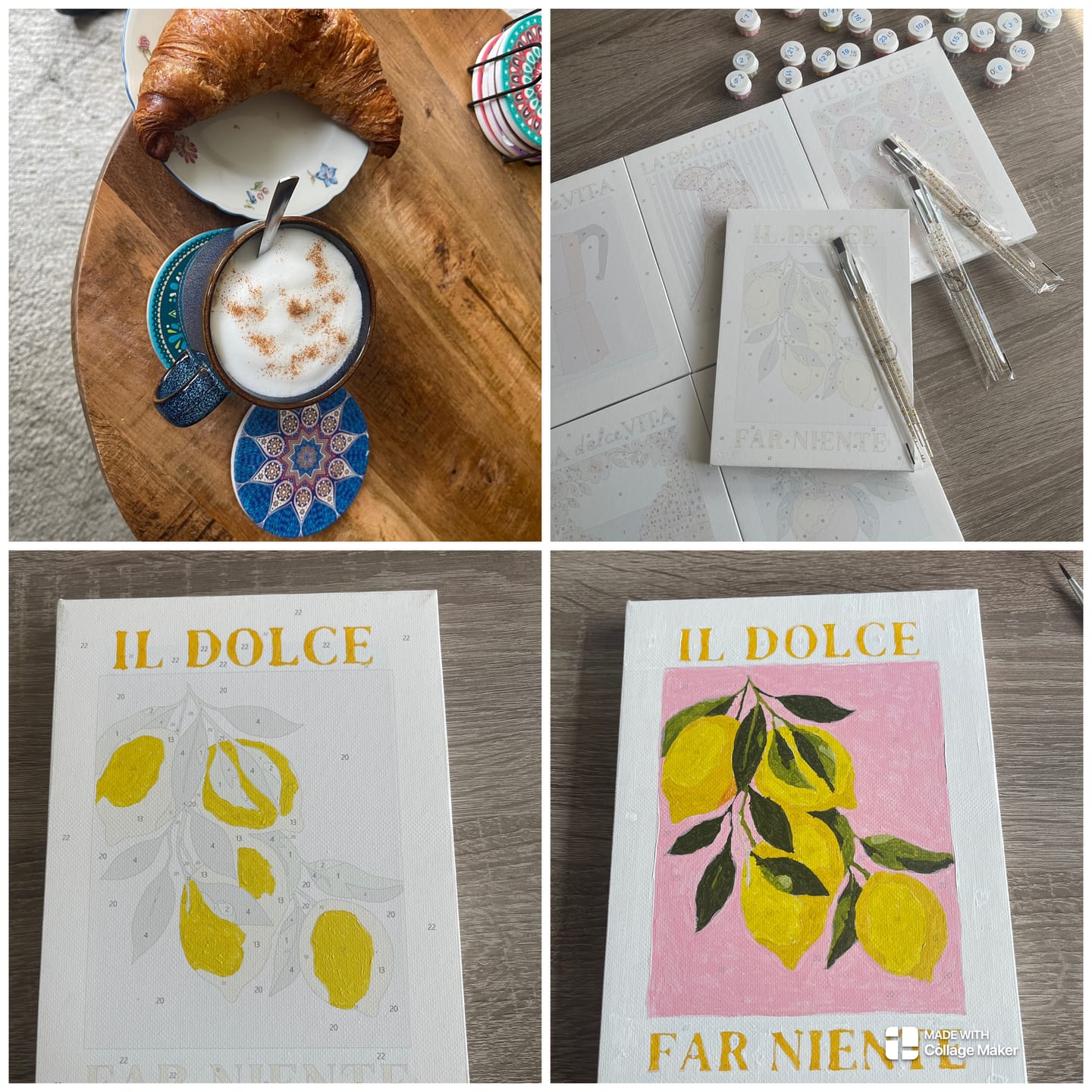 Customer photo review of 6 Mini Paintings | Italiaanse ''Dolce Vita'' set