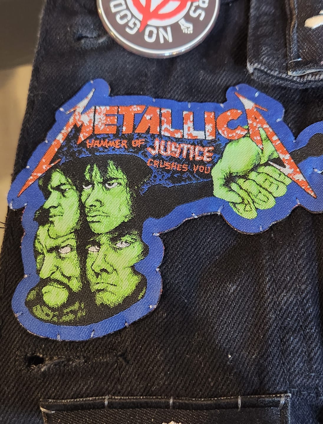 Customer photo review of Metallica - Hammer Of Justice - Patch