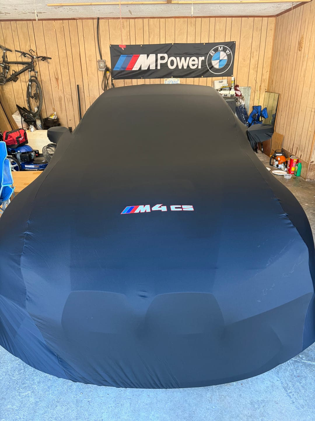Customer photo review of CUSTOM INDOOR CAR COVER FOR BMW