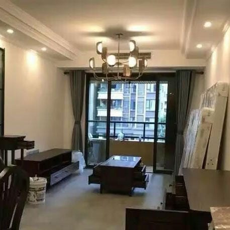 Customer photo review of Hand Forged Branch Chandelier, Copper, Acrylic Shades