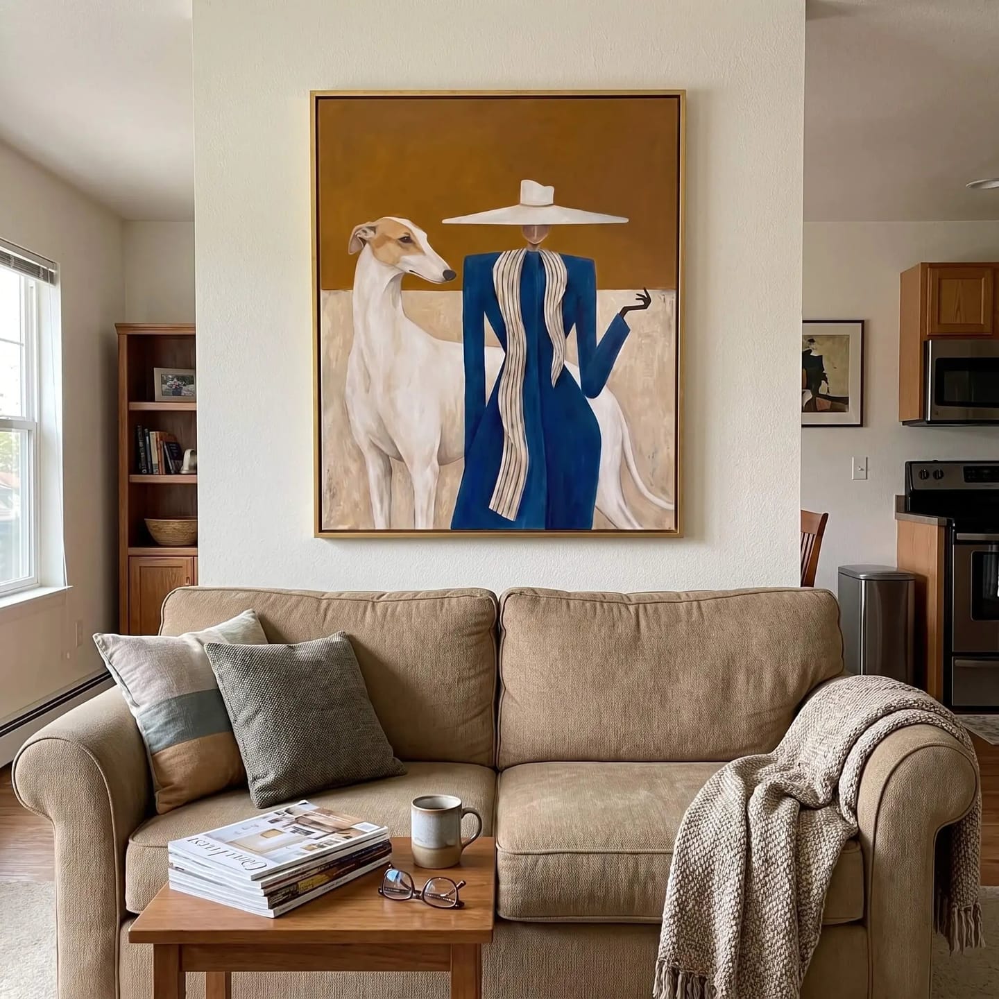 Customer photo review of Portrait Art Rider's Quiet Pause #PR288