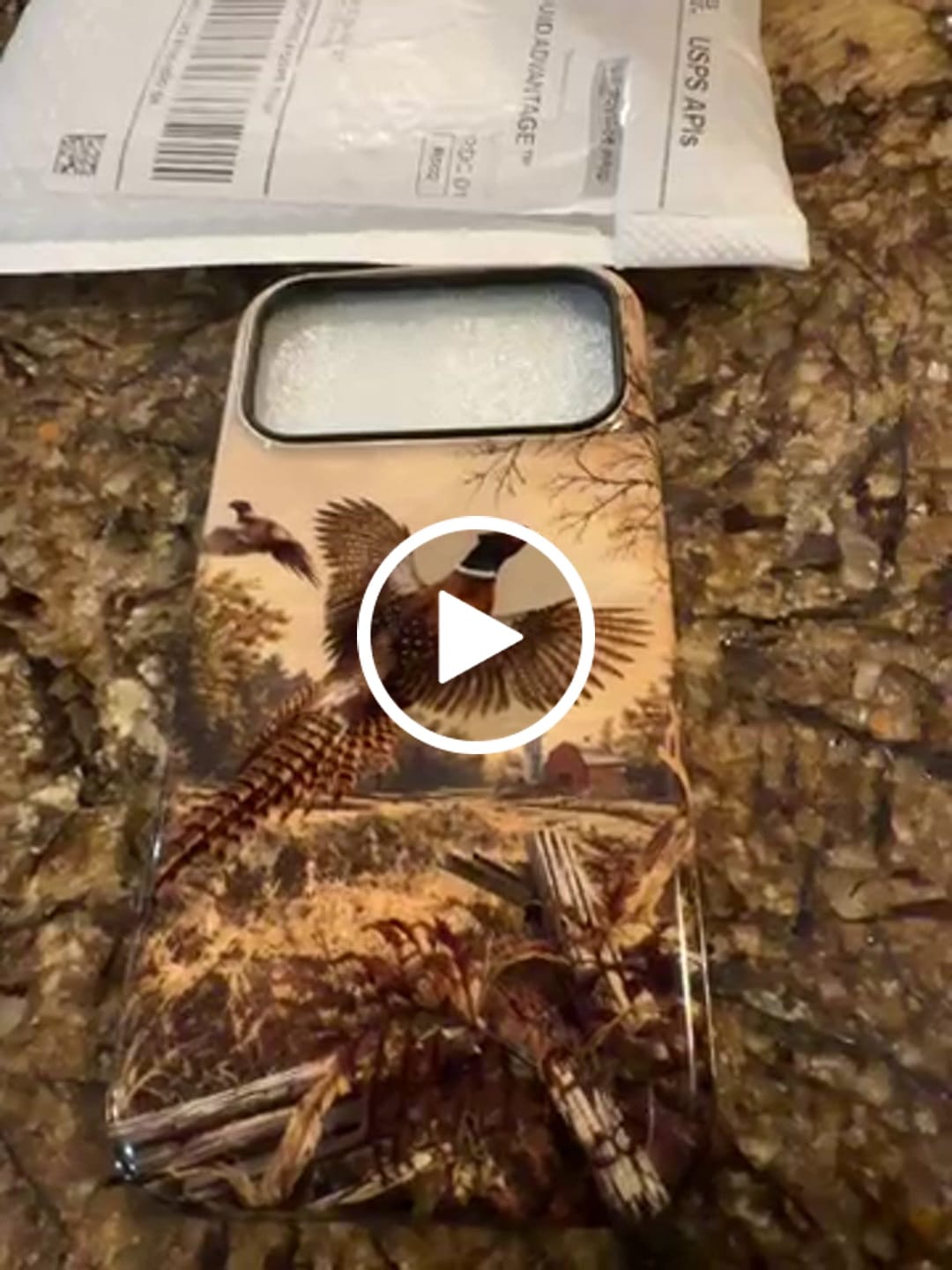 Customer video review of Tough Phone Case - Autumn Pheasant Flight - TBT339
