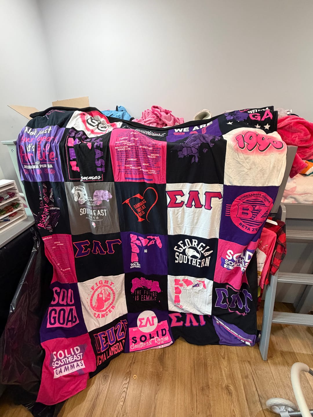 Customer photo review of Project Repat T-Shirt Quilt