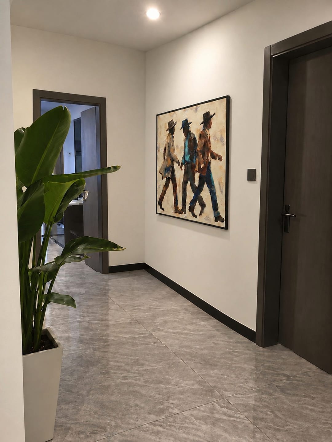 Customer photo review of Rhythm of Footsteps — Textured Figurative Wall Art