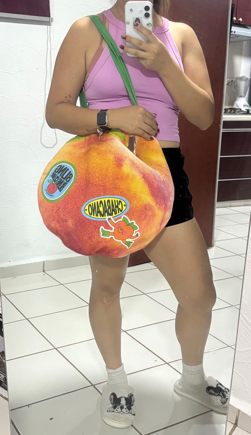 Customer photo review of The Apricot Bag