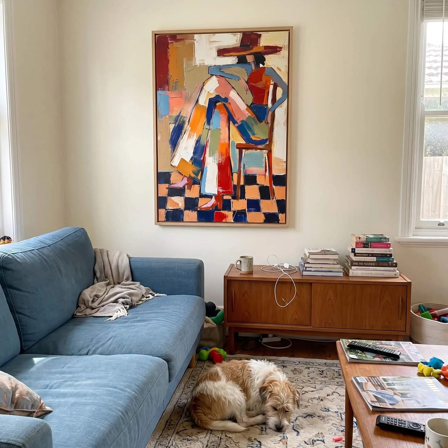Customer photo review of Pop Art Checkered Figures #PO066