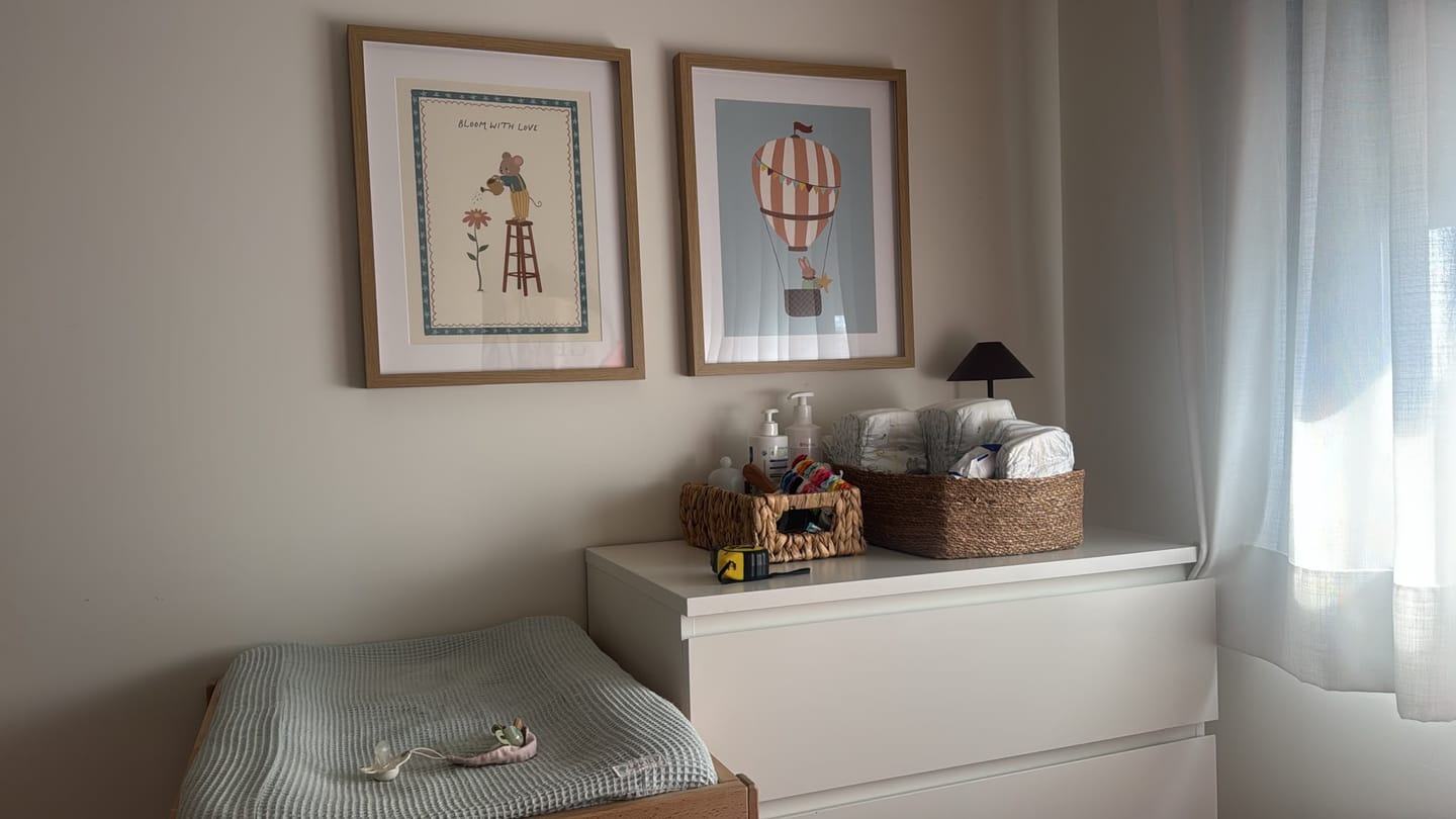 Customer photo review of Cute Mouse Illustration – Nursery & kids wall art