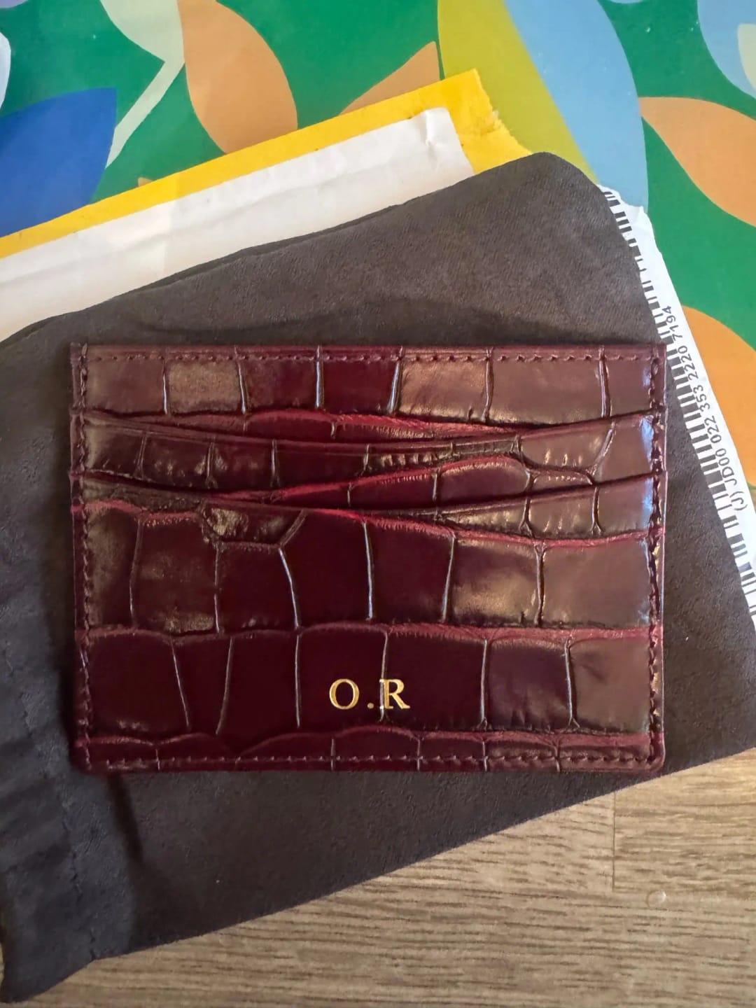 Customer photo review of Premium Croc Card Holder
