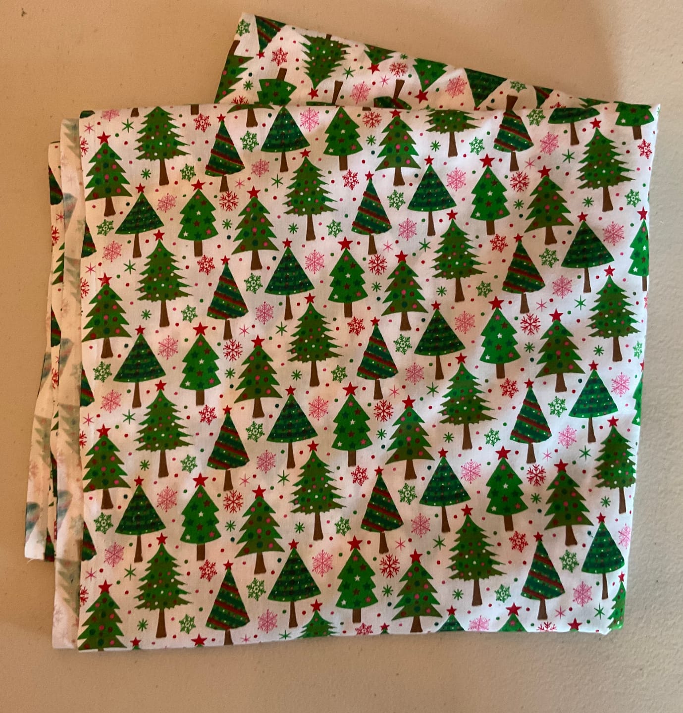 Customer photo review of Festive Forest Polycotton Fabric