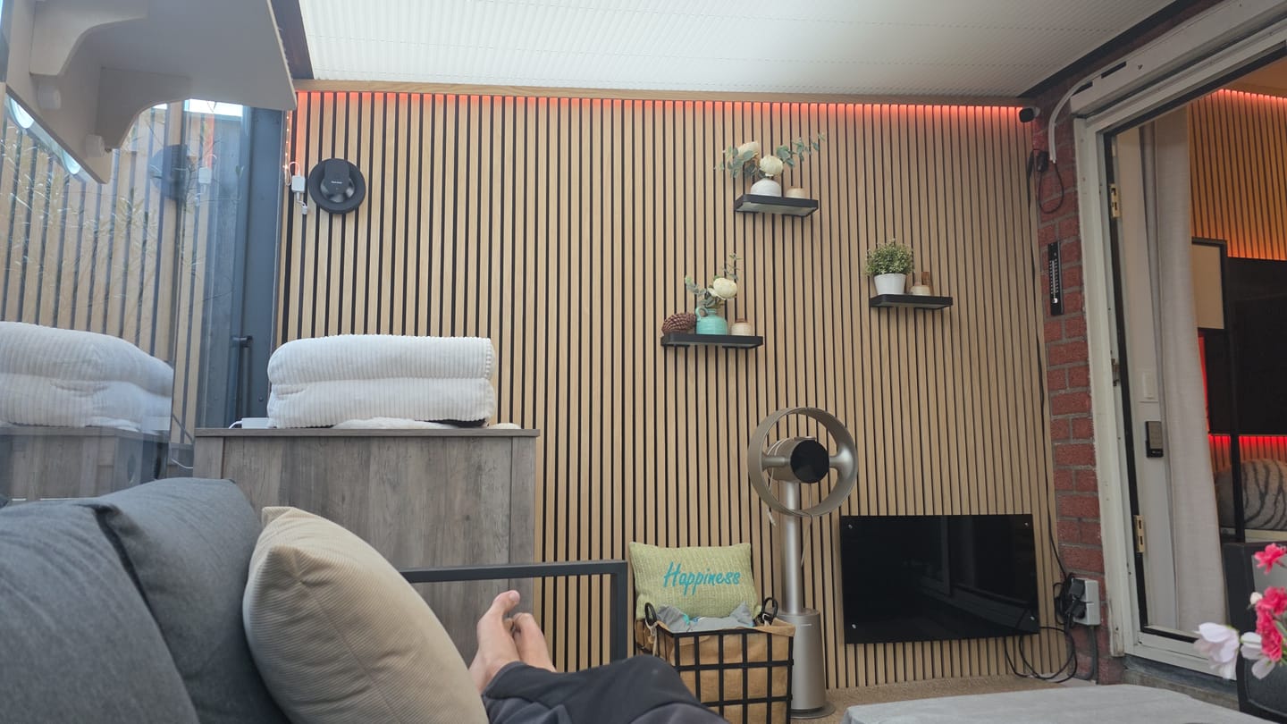 Customer photo review of Akoestische panelen  270 x 60 x 2.2 cm - Eiken Naturel