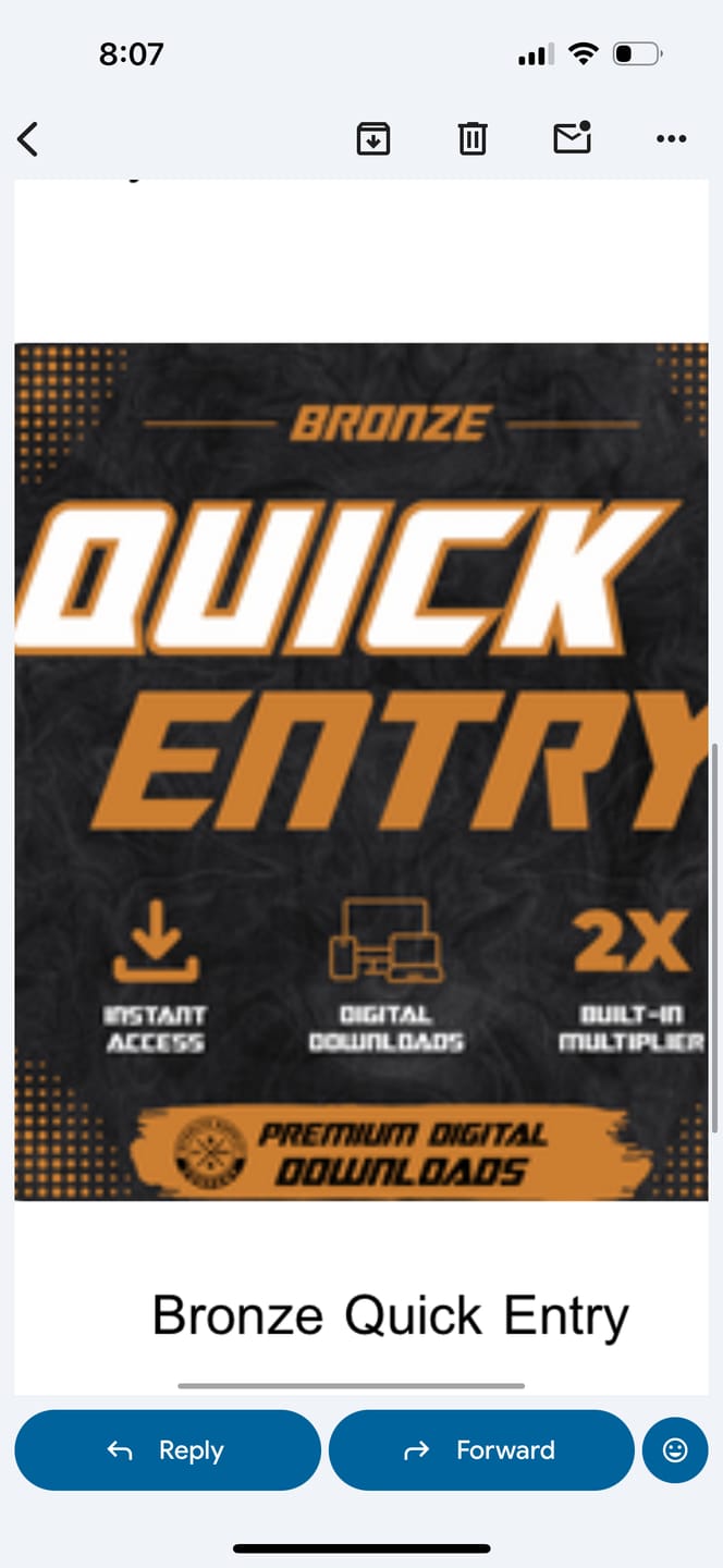 Customer photo review of Bronze Quick Entry