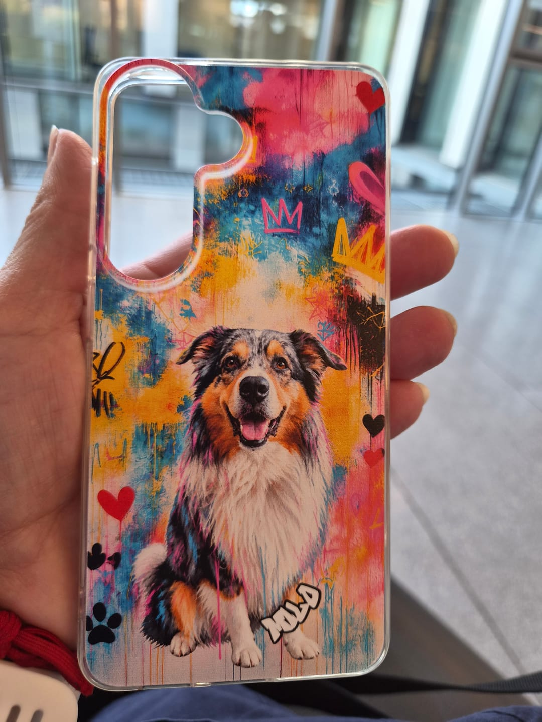 Customer photo review of Personalisierte Handyhülle - Graffiti