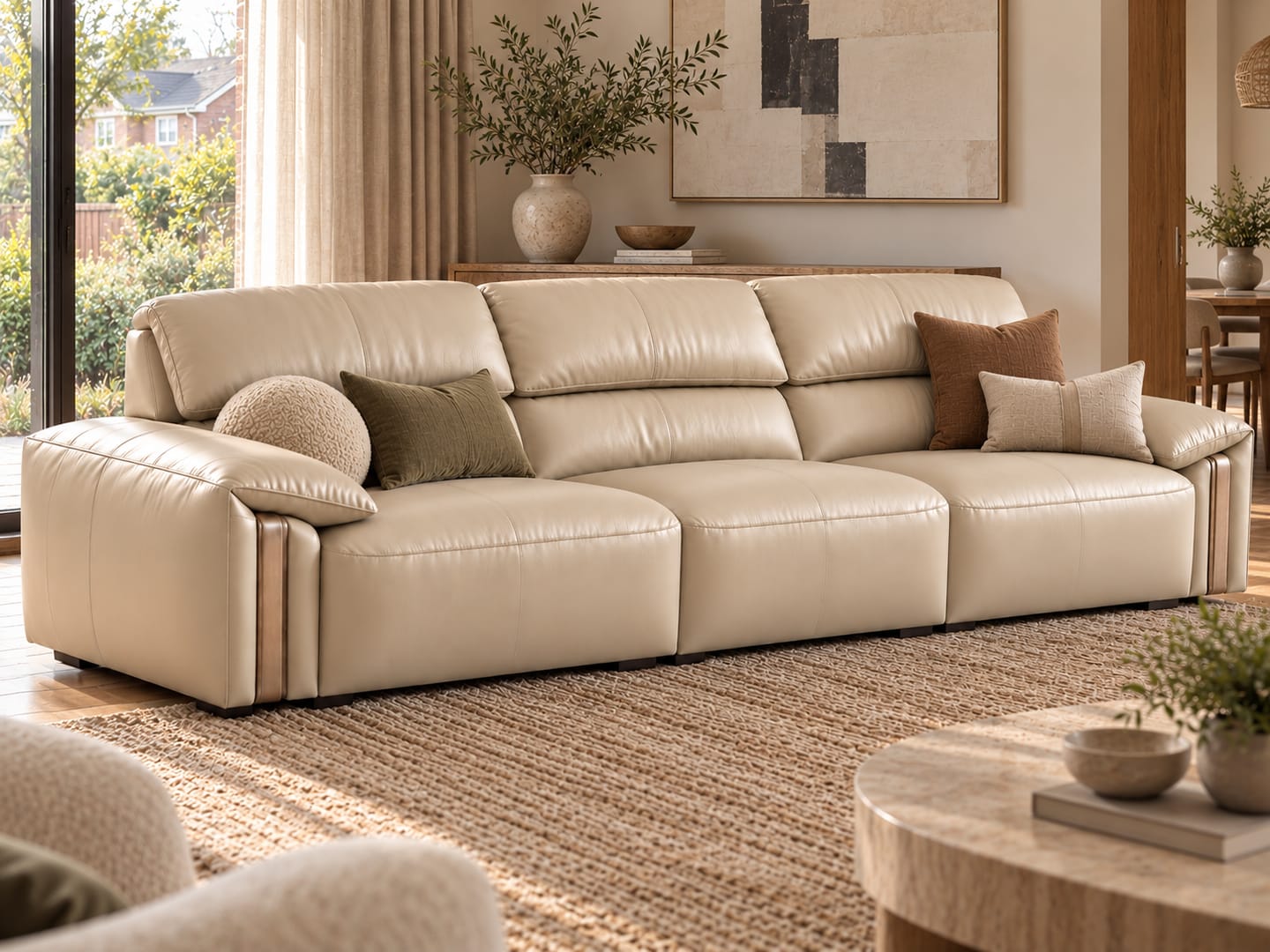 Customer photo review of Hartford 3-Seater Sofa (Brown)