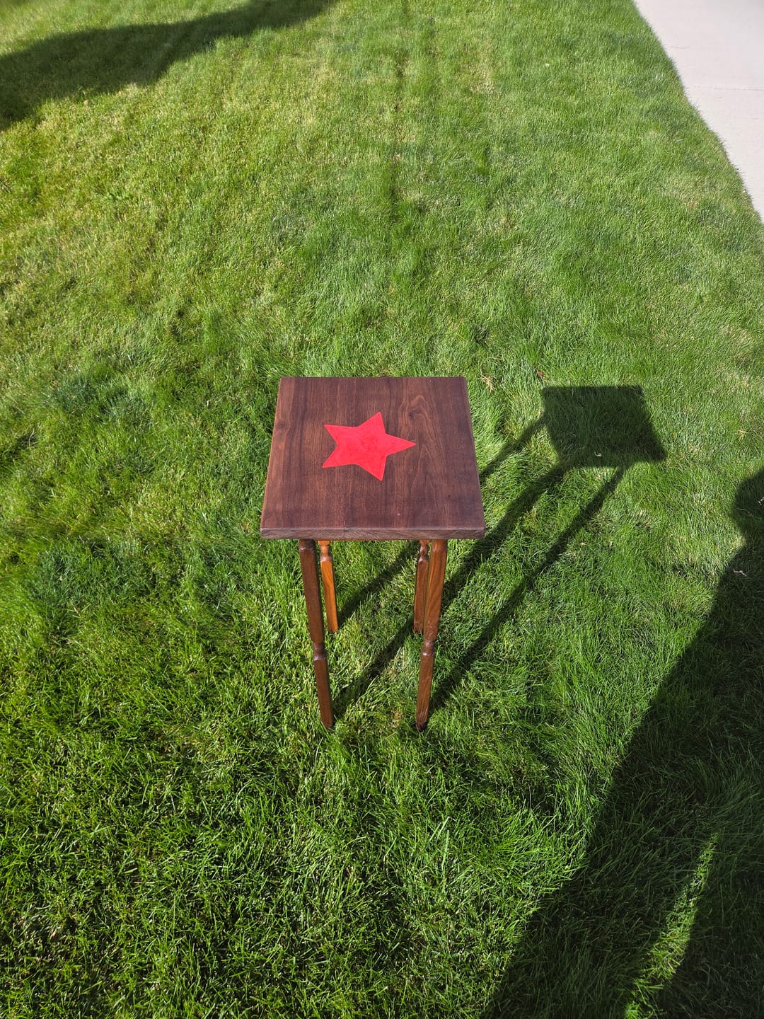 Customer photo review of 12.0x11.4" + 6.0x5.7" Star Shape Acrylic Router Template Set