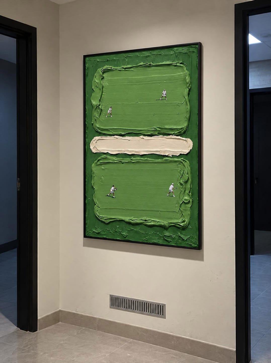 Customer photo review of In the Swing — Textured Sports Wall Art