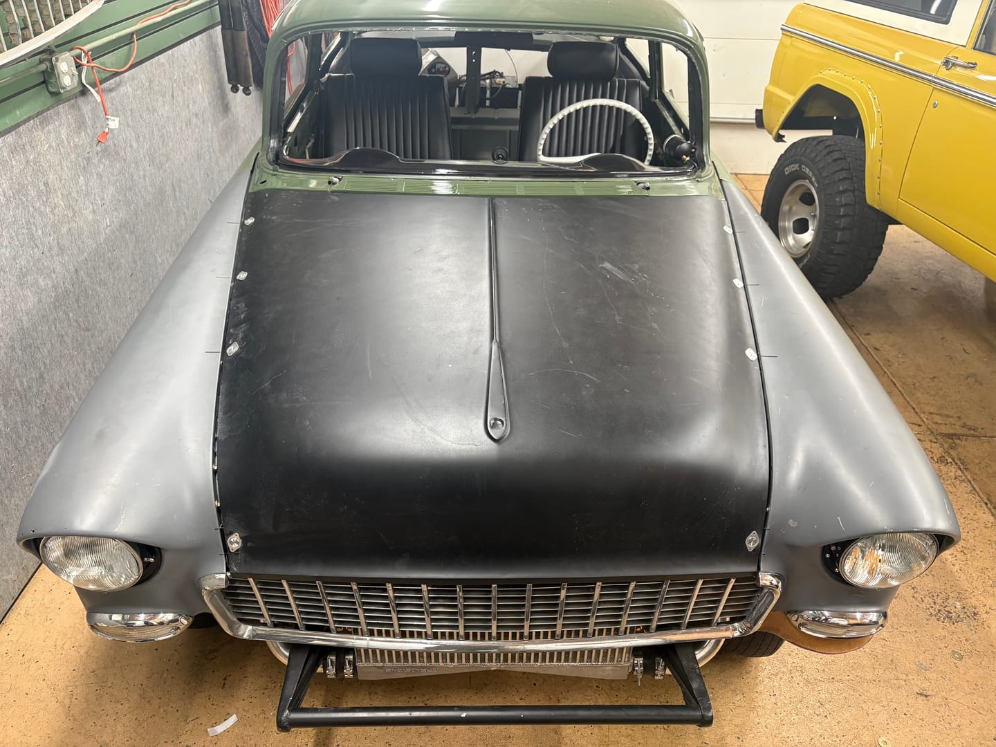 Customer photo review of Motion Raceworks 1978-88 GM G-Body Dzus Hood Rails (51") (Black Anodized)