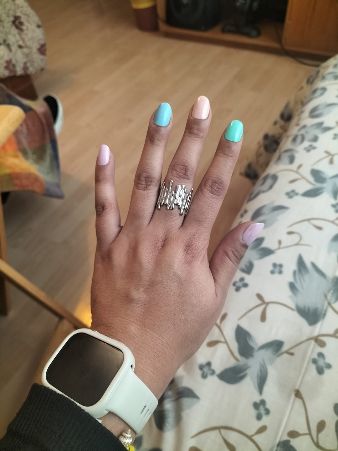 Customer photo review of Anillo Ajustable Jean Plata