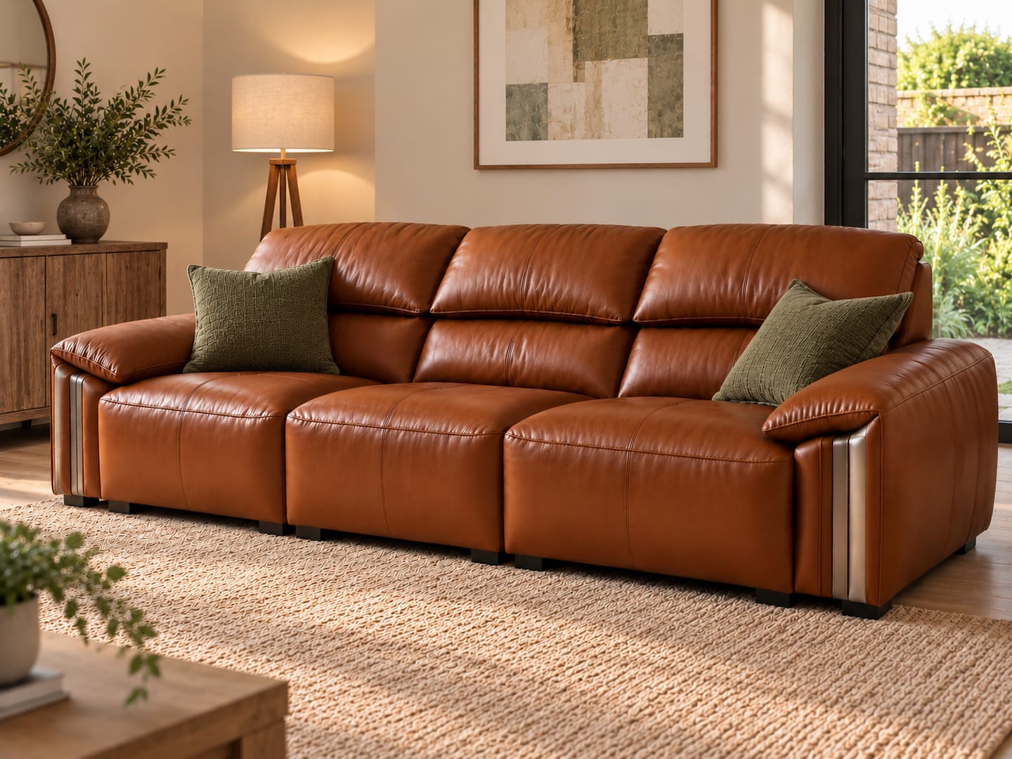 Customer photo review of Hartford 3-Seater Sofa (Brown)