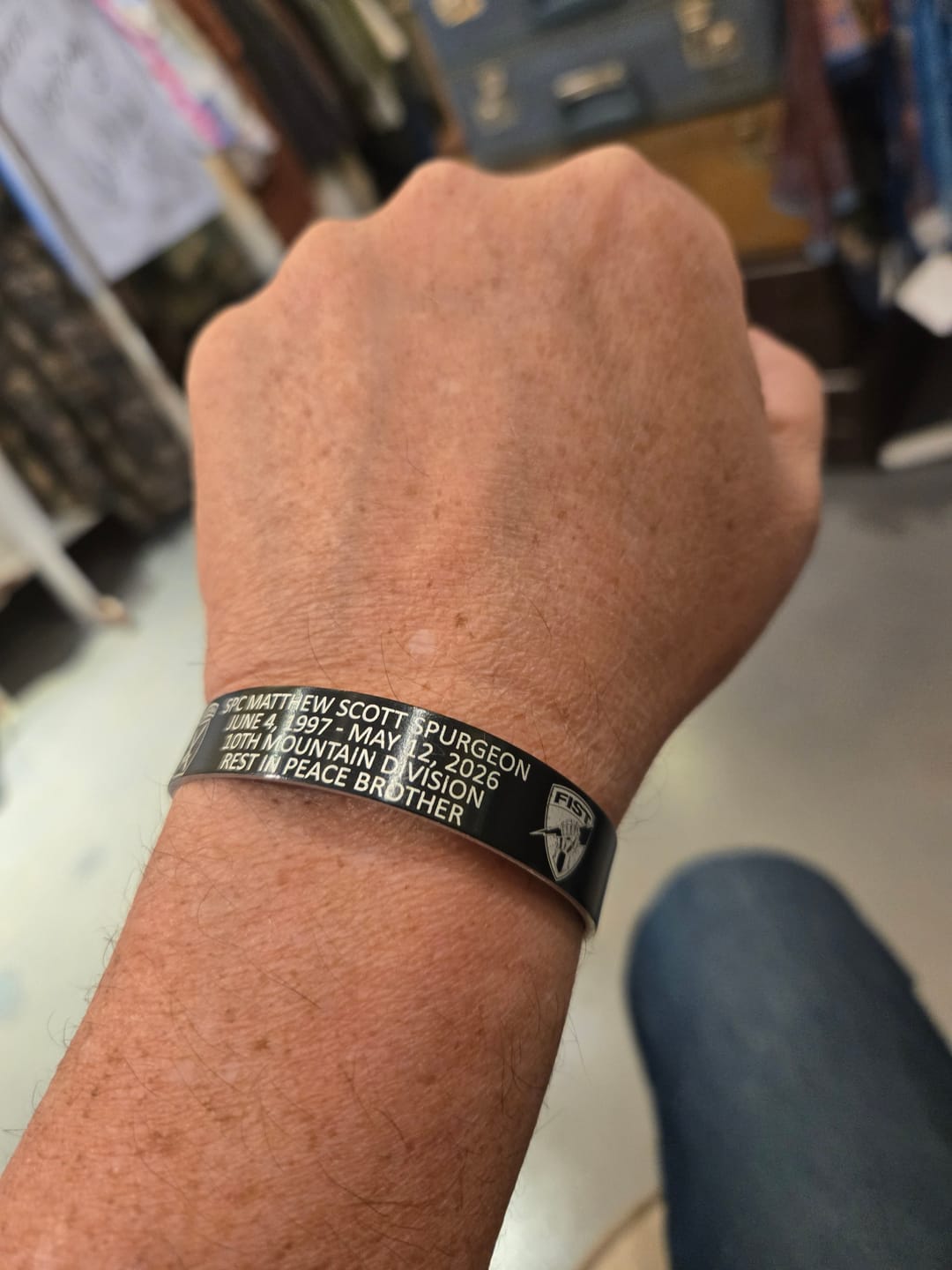 Customer photo review of SPC Matthew Scott Spurgeon Memorial Band – Hosted by the Spurgeon Family