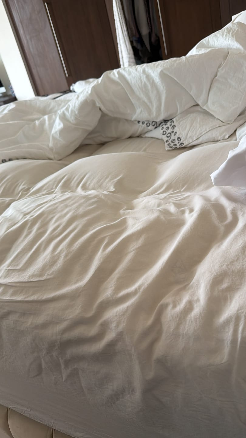 Customer photo review of Ultimate Comfort Luxury Beroea Mattress Topper 12 cm