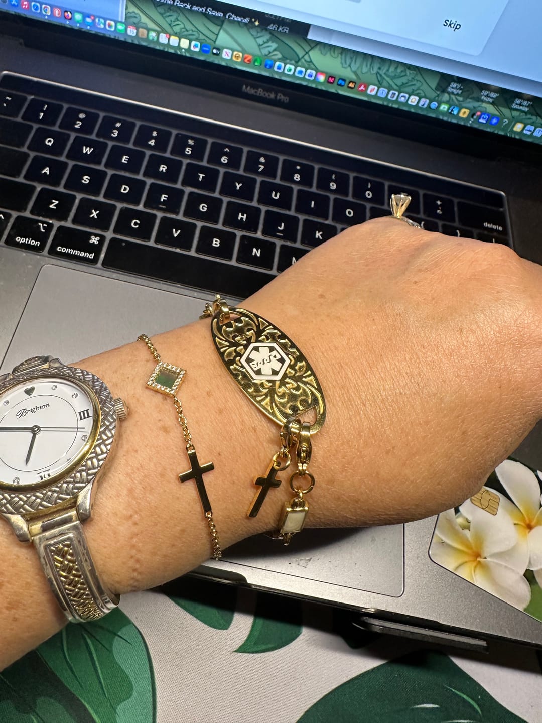 Customer photo review of The Cross Bracelet