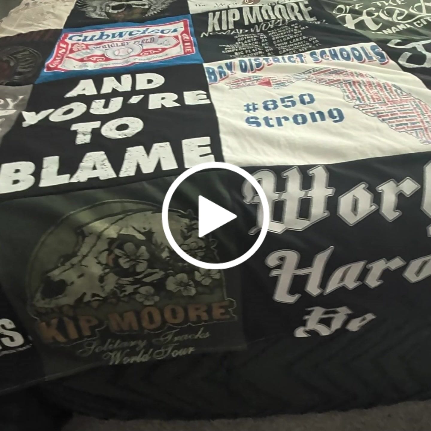 Customer video review of Project Repat T-Shirt Quilt
