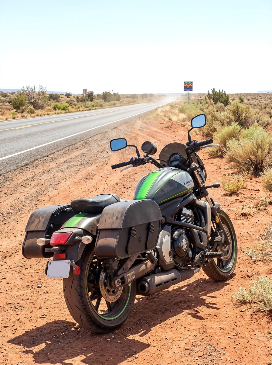 Customer photo review of 28L - Baelor Medium Quick Mount Kawasaki Vulcan S VN650 Motorcycle Saddlebags