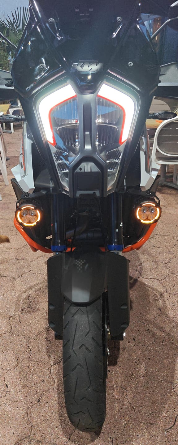 Customer photo review of Under Nose Mount for Motorcycle Lights
