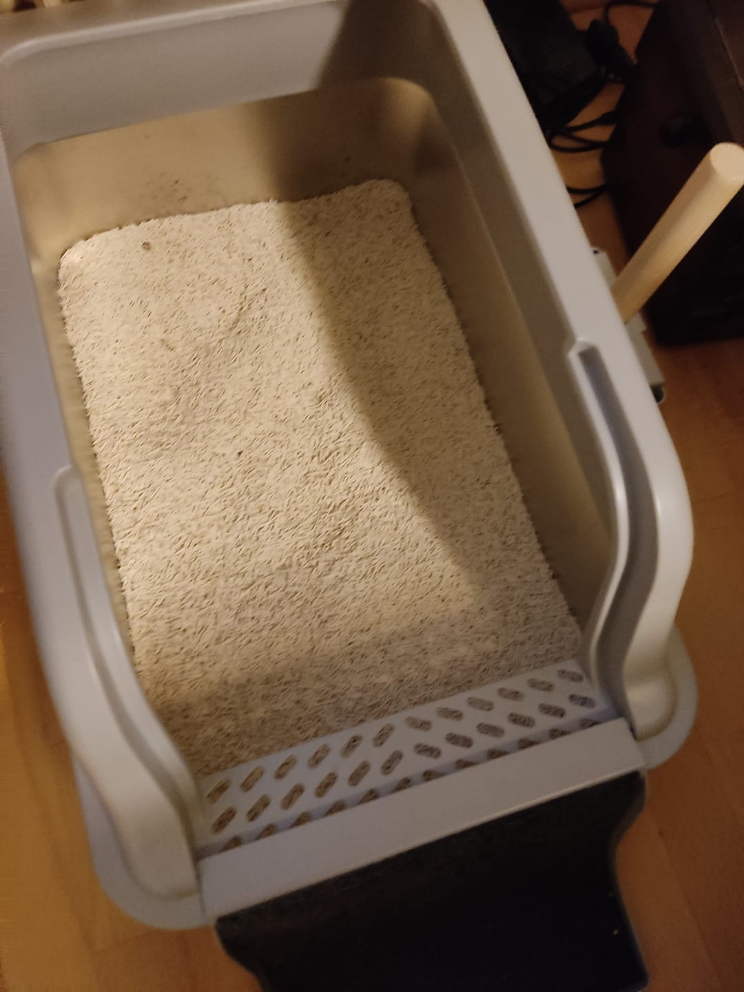 Customer photo review of Naturreines Katzenstreu Aktion