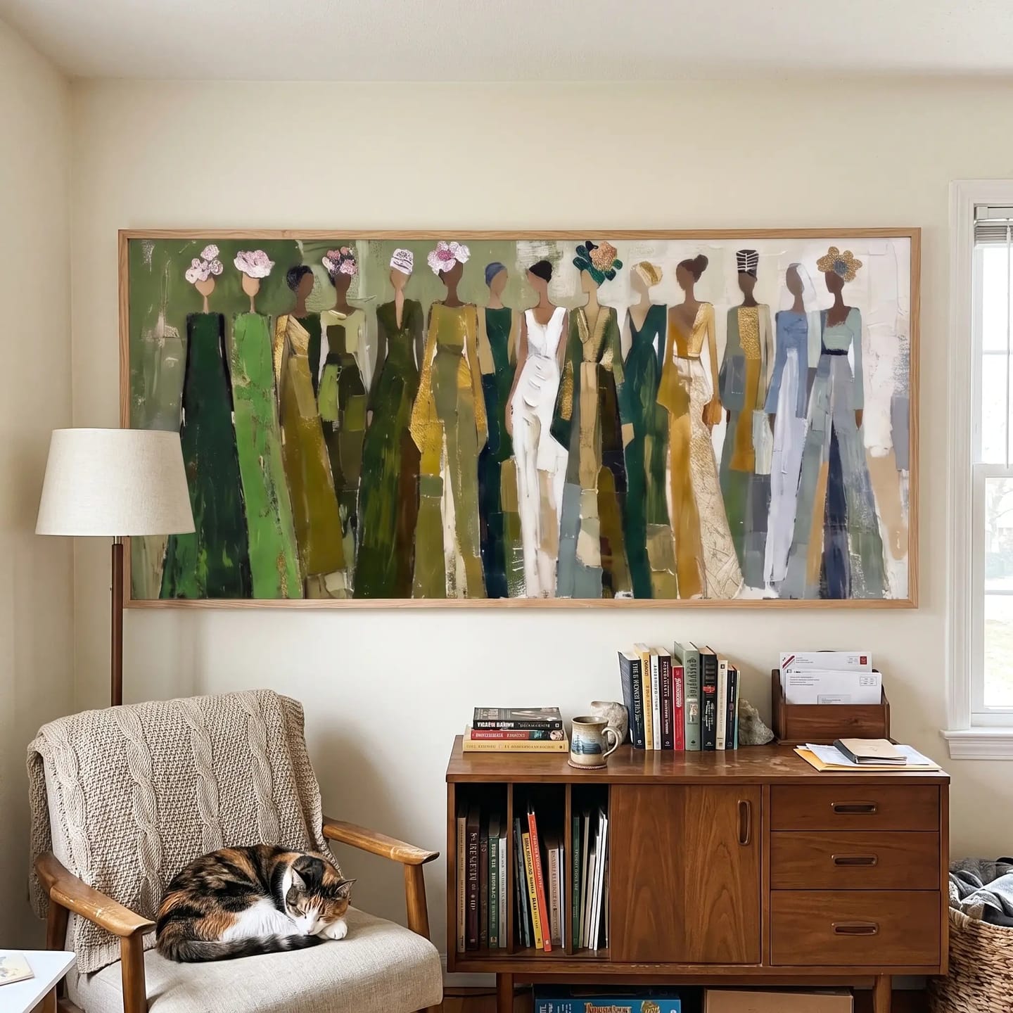 Customer photo review of Portrait Art Women in Quiet Company #PR420