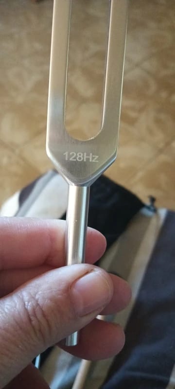 Customer photo review of Tanido — Diapasón 128 Hz para tu ritual de calma diaria
