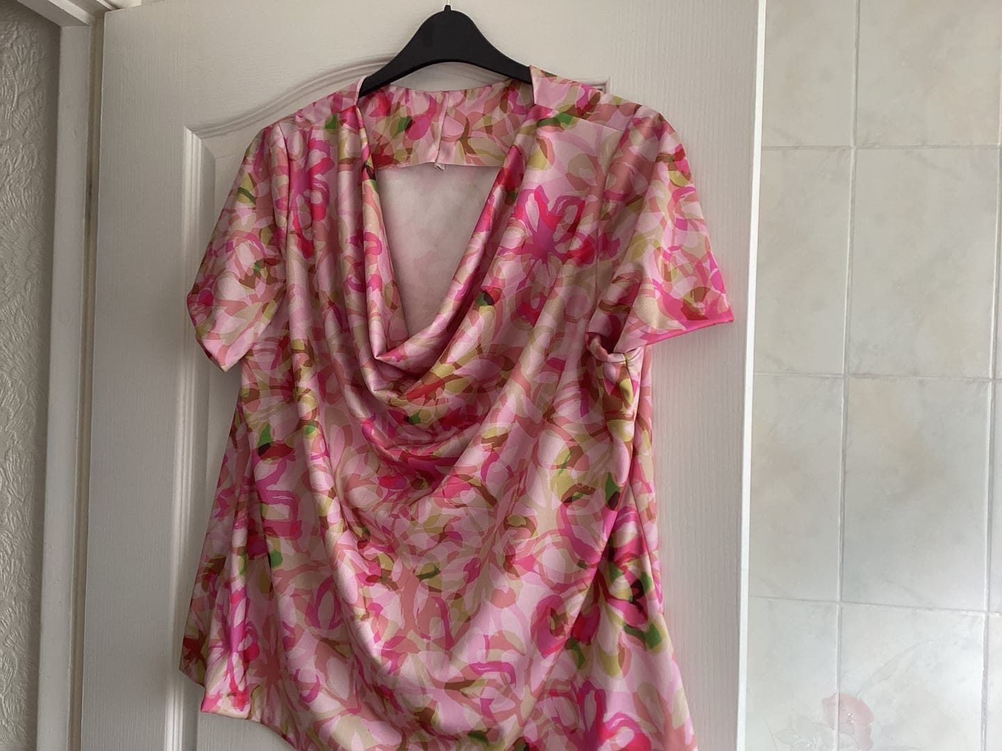 Customer photo review of Pink Mix Multi Lightweight Stretch Fabric