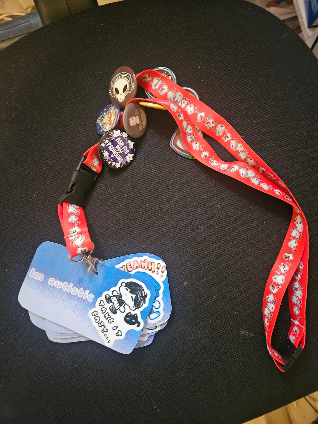 Customer photo review of Bloody Teeth Breakaway Lanyard!