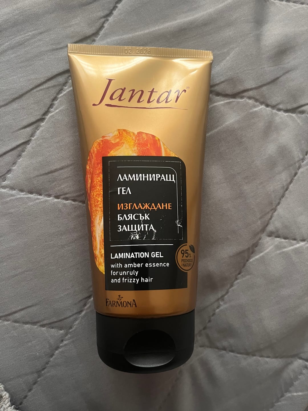 Customer photo review of Ламиниращ гел за гладка коса без хвърчащи краища Farmona Jantar Lamination Gel