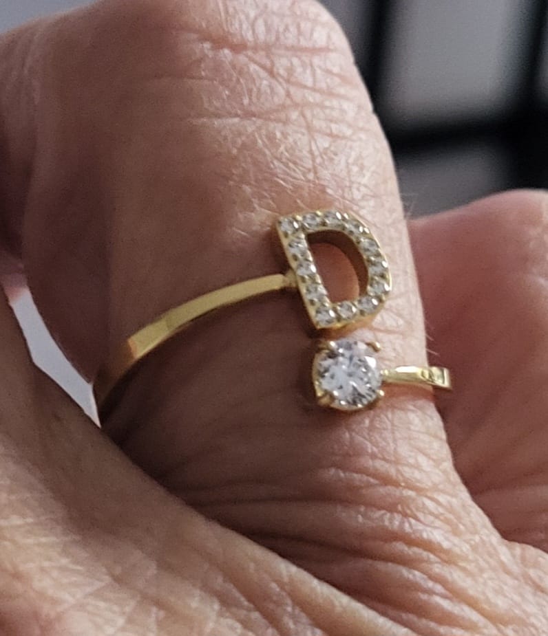 Customer photo review of Adjustable Initial Ring